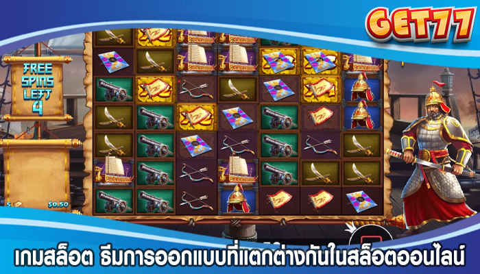 เกมสล็อต ธีมการออกแบบที่แตกต่างกันในสล็อตออนไลน์