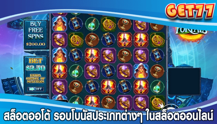 สล็อตออโต้ รอบโบนัสประเภทต่างๆ ในสล็อตออนไลน์